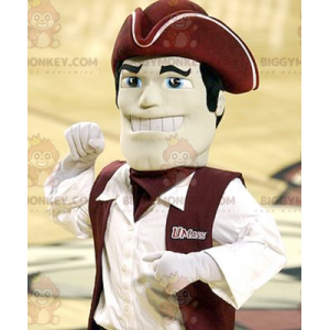 Costume de mascotte BIGGYMONKEY™ de mousse de capitaine -