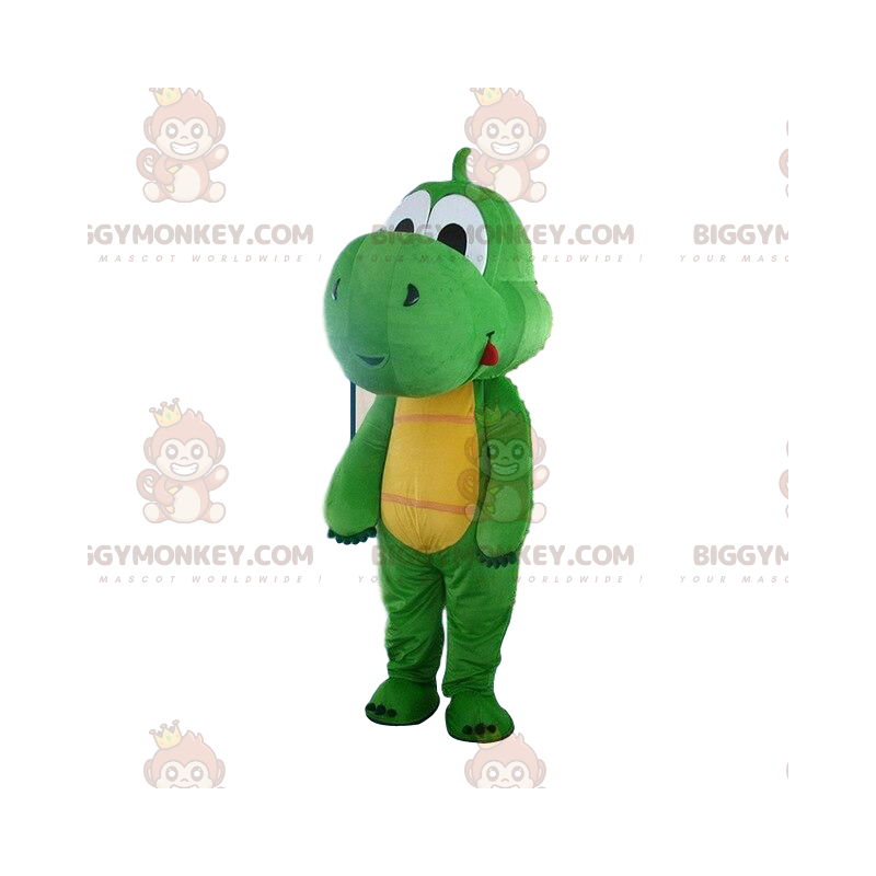 Disfraz de mascota BIGGYMONKEY™ Disfraz de Yoshi. Tamaño L (175-180 CM)