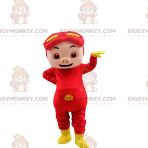 Kostium maskotki świnki BIGGYMONKEY™. Kostium świni. Kostium