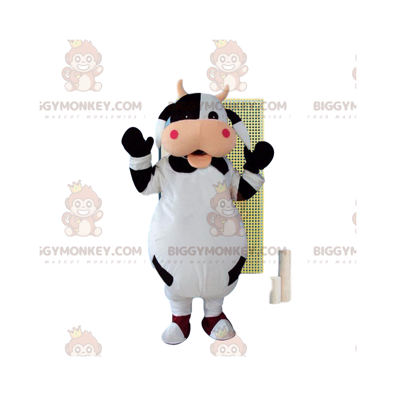 Costume de mascotte BIGGYMONKEY™ de vache, costume de la ferme