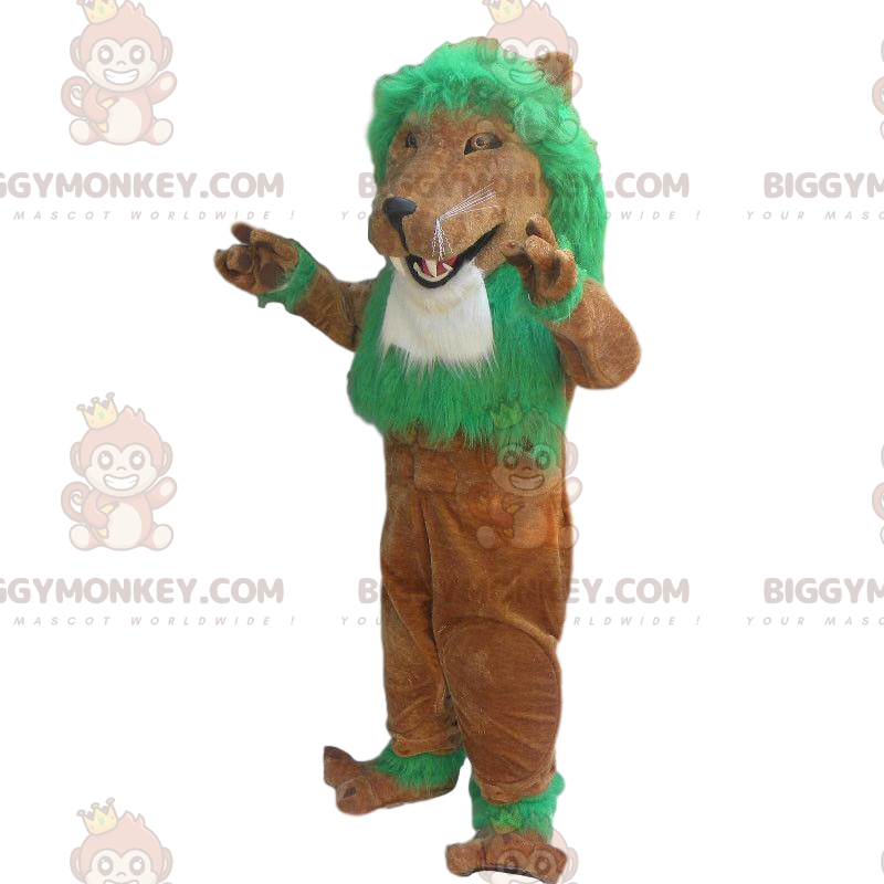 Brunt lejon BIGGYMONKEY™ maskotdräkt, lejondräkt, lejondräkt - Lion maskot - BIGGYMONKEY_08145 - BiggyMonkey.com
