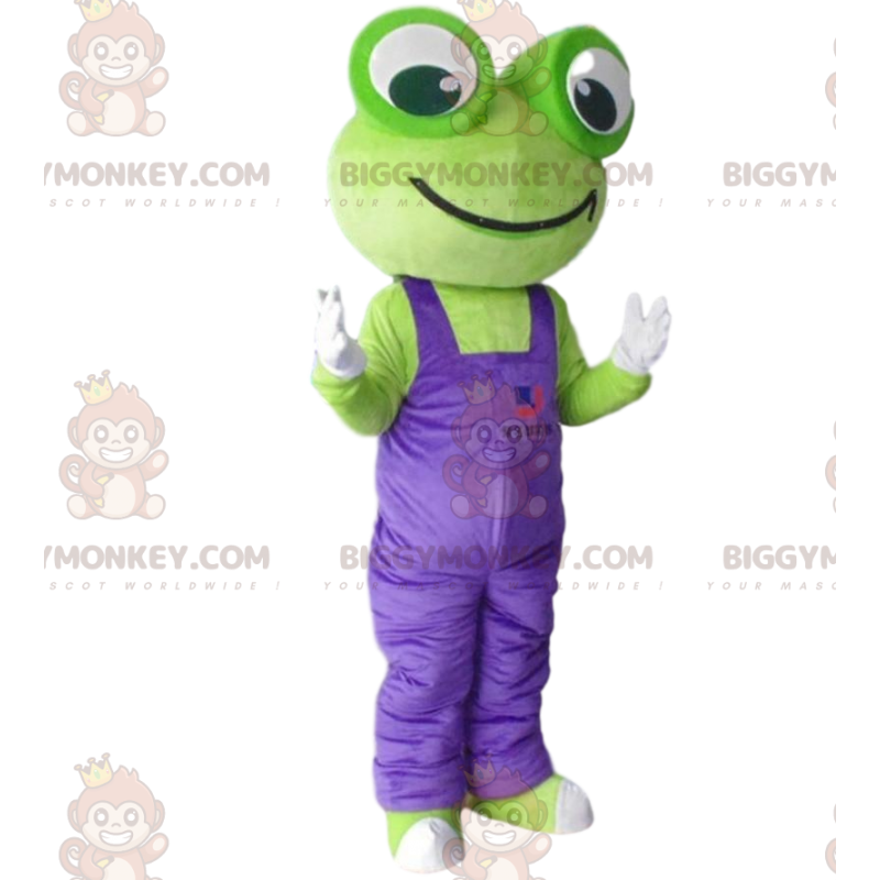 Hauska sammakon BIGGYMONKEY™ maskottiasu, hauska sammakkoasu - Hauska sammakon BIGGYMONKEY™ maskottiasu, hauska sammakkoasu -