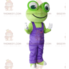 Αστεία στολή μασκότ βατράχου BIGGYMONKEY™, αστεία στολή