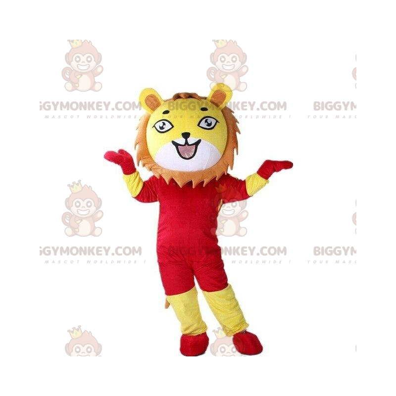 Lion BIGGYMONKEY™ maskotdräkt, lejonungedräkt, tigerdräkt - Lion BIGGYMONKEY™ maskotdräkt, lejonungedräkt, tigerdräkt -