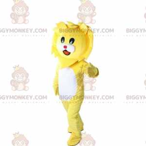 BIGGYMONKEY™ yellow lion mascot costume, lion costume, lion cub