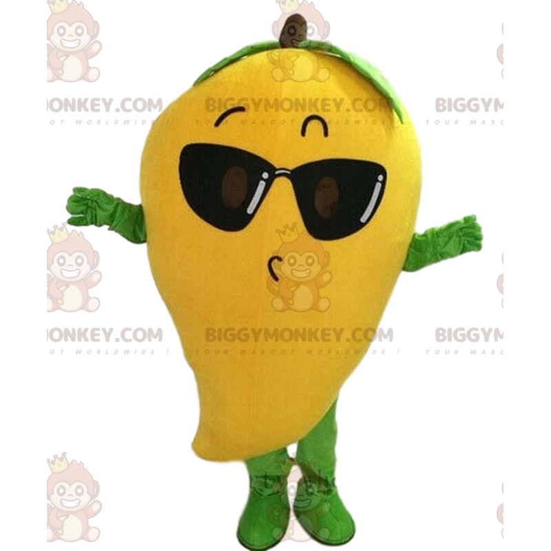 Mango BIGGYMONKEY™ mascottekostuum, fruitkostuum, exotisch Mango BIGGYMONKEY™ mascottekostuum, fruitkostuum, exotisch