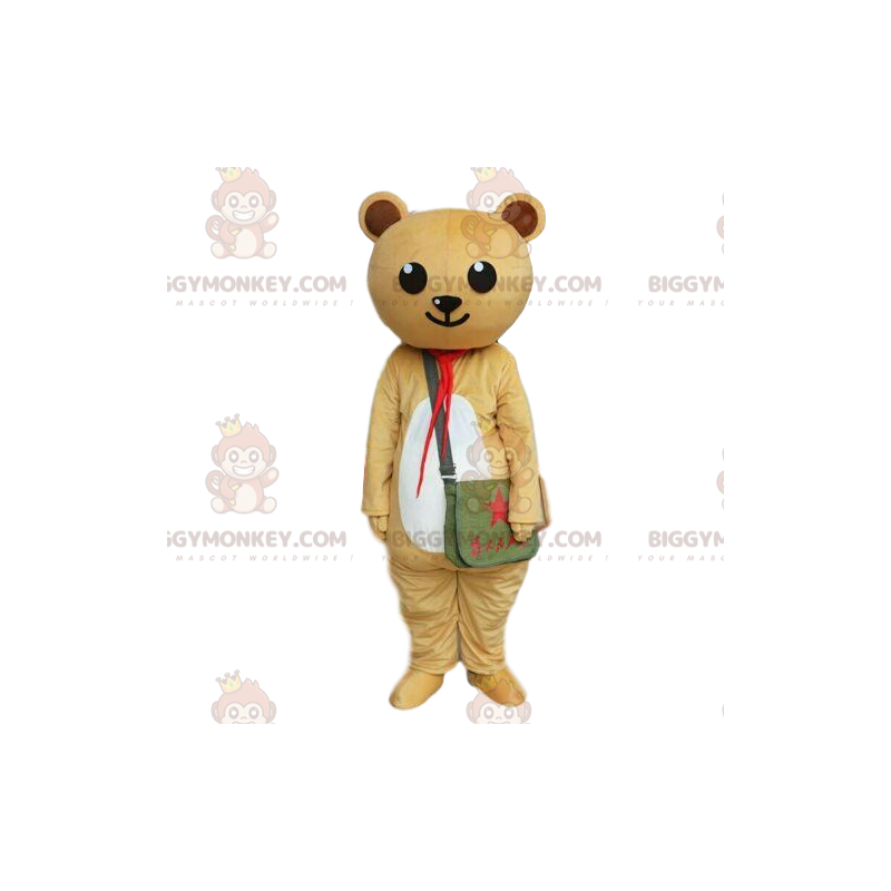 Costume de nounours beige et blanc, déguisement d'ours en Costume de nounours beige et blanc, déguisement d'ours en