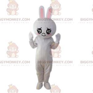 Bunny BIGGYMONKEY™ mascot costume, plush bunny costume. giant