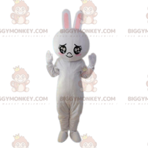 Bunny BIGGYMONKEY™ maskotdräkt, plysch kaninkostym. jätte