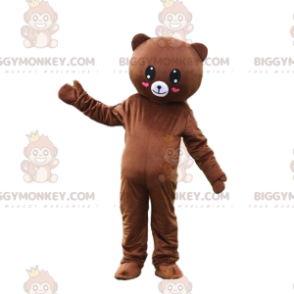 BIGGYMONKEY™ fantasia de mascote de ursinho romântico, fantasia