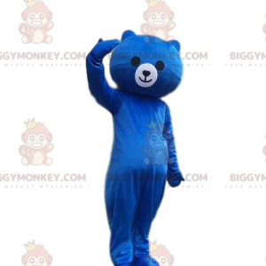 Kostým maskota modrého medvídka BIGGYMONKEY™, kostým modrého