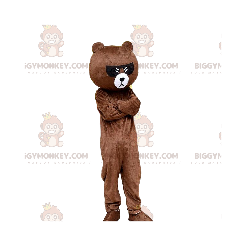Disfraz de oso de peluche con gafas oscuras, disfraz de oso - Disfraz de oso de peluche con gafas oscuras, disfraz de oso -