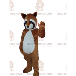 Vaskebjørn BIGGYMONKEY™ maskot kostume, rød panda kostume