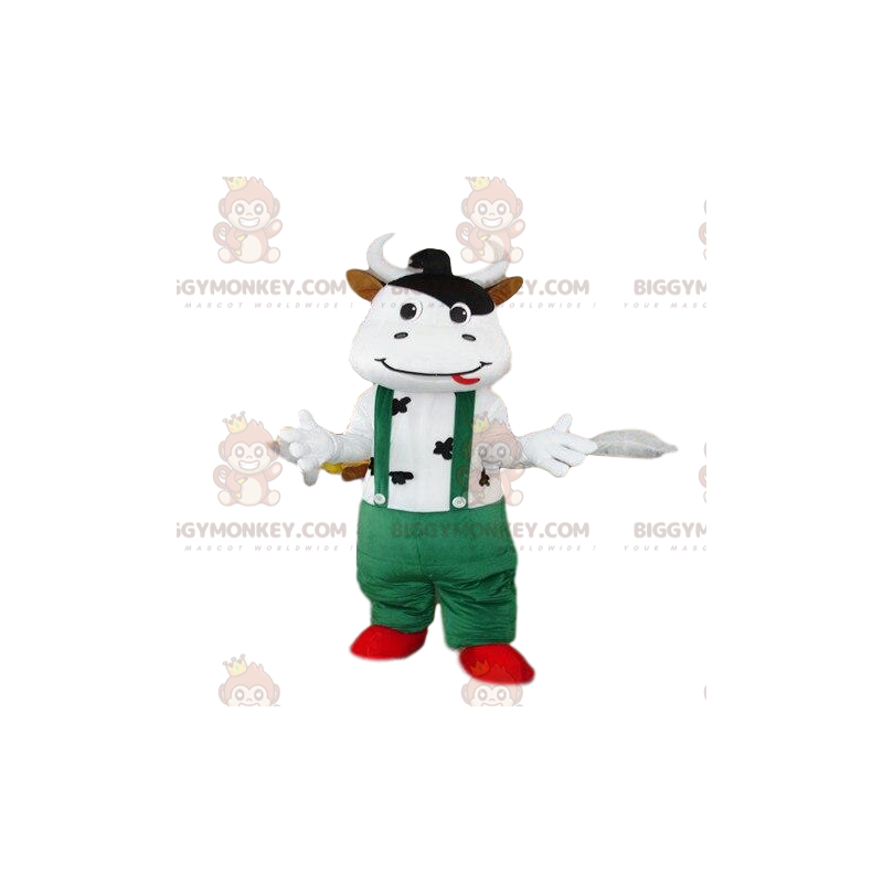 Costume de mascotte BIGGYMONKEY™ de vache, costume de la ferme Costume de mascotte BIGGYMONKEY™ de vache, costume de la ferme