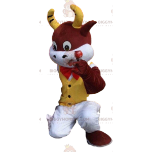 Koe BIGGYMONKEY™ mascottekostuum, stierenkostuum
