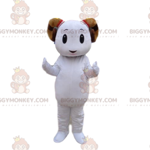 Sheep BIGGYMONKEY™ mascot costume, goat costume, sheep fancy