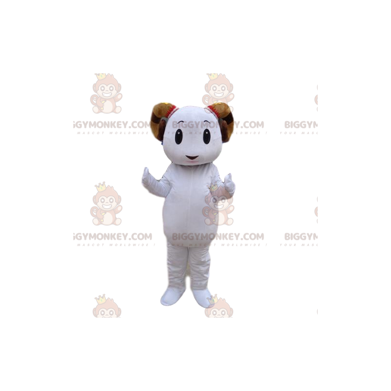 Traje de mascote de ovelha BIGGYMONKEY™, fantasia de cabra Traje de mascote de ovelha BIGGYMONKEY™, fantasia de cabra