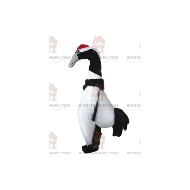 Zwart-wit Big Bird BIGGYMONKEY™ mascottekostuum, vogelkostuum - Zwart-wit Big Bird BIGGYMONKEY™ mascottekostuum, vogelkostuum -