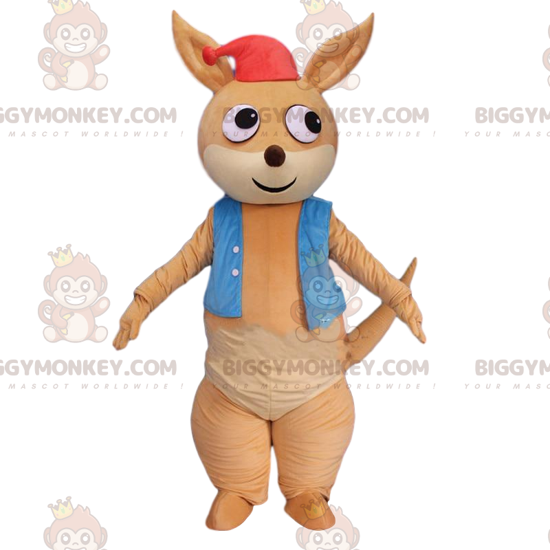 Disfraz de mascota canguro BIGGYMONKEY™, disfraz de canguro Disfraz de mascota canguro BIGGYMONKEY™, disfraz de canguro