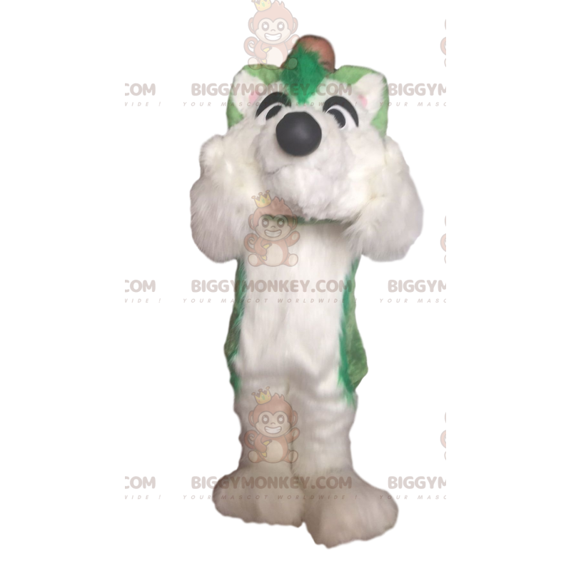 BIGGYMONKEY™ maskotkostume af husky, hundekostume, plys behåret BIGGYMONKEY™ maskotkostume af husky, hundekostume, plys behåret