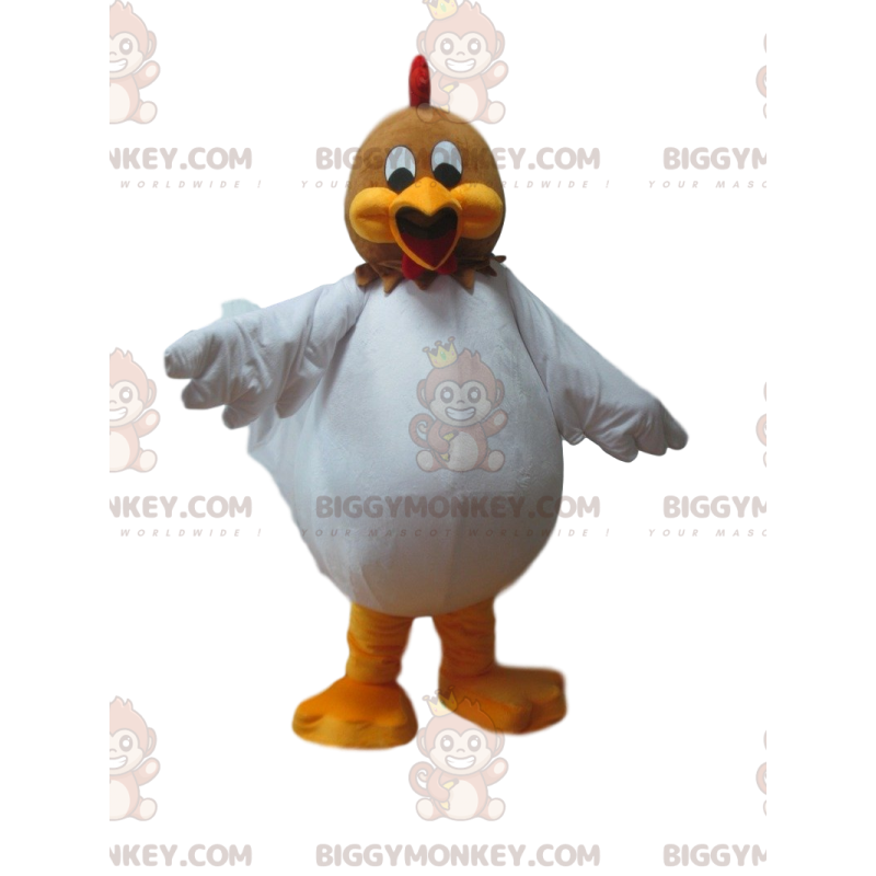 Fantasia de mascote de galinha engraçada BIGGYMONKEY™, fantasia Fantasia de mascote de galinha engraçada BIGGYMONKEY™, fantasia