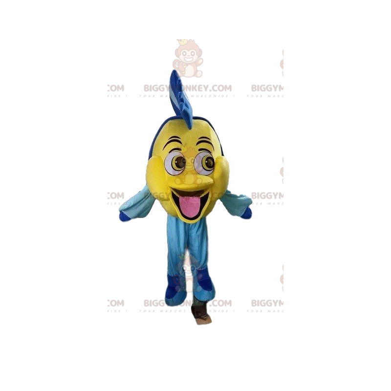 Kampela BIGGYMONKEY™ maskottiasu, kuuluisa kala Pienestä Kampela BIGGYMONKEY™ maskottiasu, kuuluisa kala Pienestä