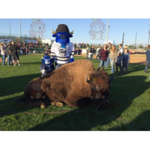 Υπέροχη στολή μασκότ BIGGYMONKEY™ Blue Buffalo - Biggymonkey.com