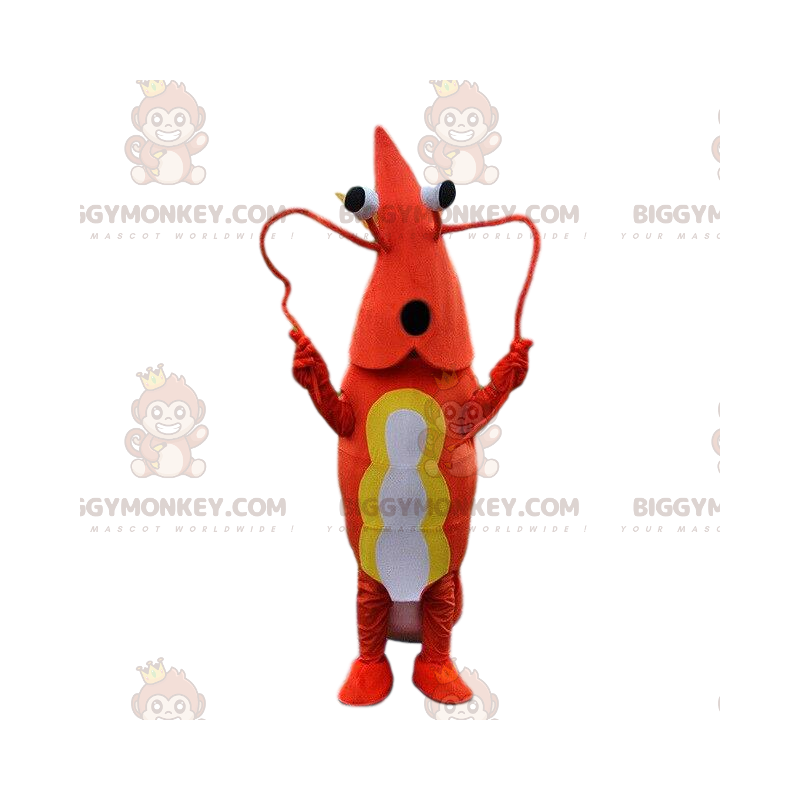 Garnalen BIGGYMONKEY™ mascottekostuum, langoestenkostuum Garnalen BIGGYMONKEY™ mascottekostuum, langoestenkostuum