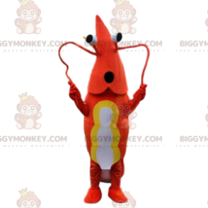 Shrimp BIGGYMONKEY™ maskotkostyme, krepsekostyme, krepsdyrkjole - Fiskemaskotter - BIGGYMONKEY_08217 - BiggyMonkey.com
