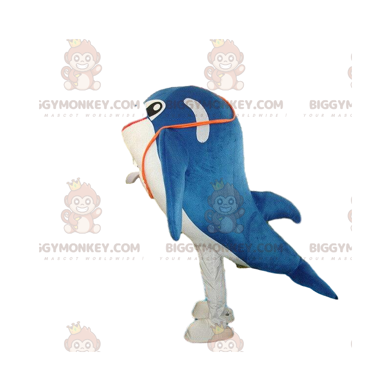 Dolphin BIGGYMONKEY™ maskottiasu, kalaasu, valaspuku - Dolphin BIGGYMONKEY™ maskottiasu, kalaasu, valaspuku -