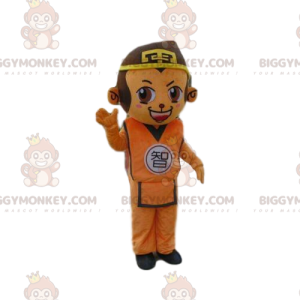 Kostým maskota BIGGYMONKEY™ opice v asijském oblečení, kostým z