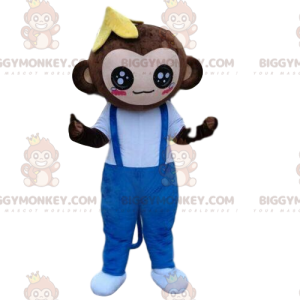 Monkey BIGGYMONKEY™ maskotdräkt, banandräkt, exotisk