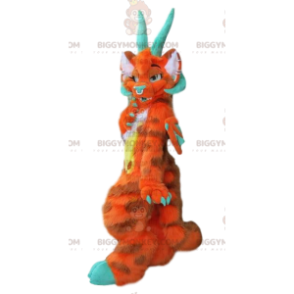 Disfraz de mascota dragón peludo BIGGYMONKEY™, disfraz de