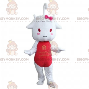Cow BIGGYMONKEY™ mascot costume, girl costume, female fancy
