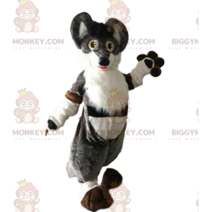 Fox BIGGYMONKEY™ mascot costume, fox costume, dog fancy dress –