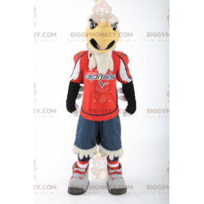 Zwart en geel witte adelaar BIGGYMONKEY™ mascottekostuum -
