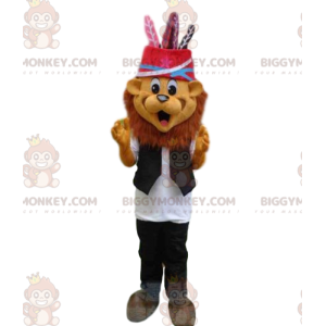 Festlig Lion BIGGYMONKEY™ maskotdräkt, elegant dress up tigerdräkt - Tiger maskot - BIGGYMONKEY_08248 - BiggyMonkey.com
