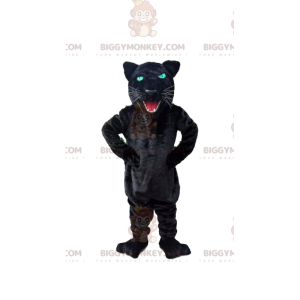 BIGGYMONKEY™ Roaring Black Panther Mascot Costume, Feline