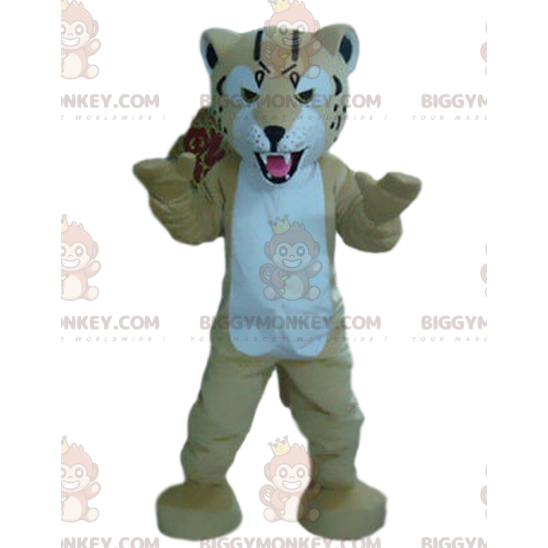 Tiger BIGGYMONKEY™ maskottiasu, kissan puku, jättiläinen Tiger BIGGYMONKEY™ maskottiasu, kissan puku, jättiläinen