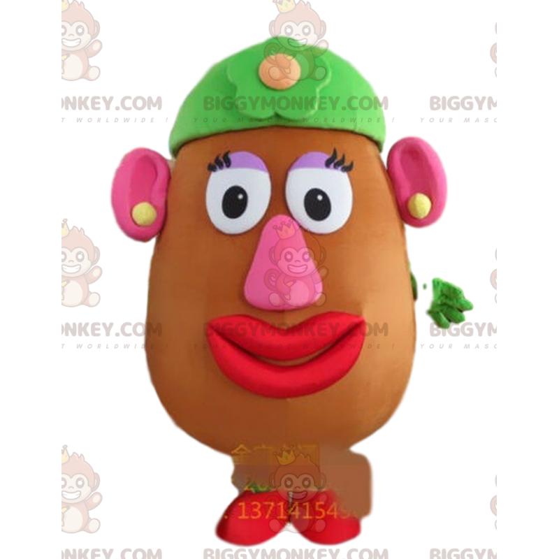 Traje de mascote BIGGYMONKEY™ da Sra. Cabeça de Batata, famosa Traje de mascote BIGGYMONKEY™ da Sra. Cabeça de Batata, famosa