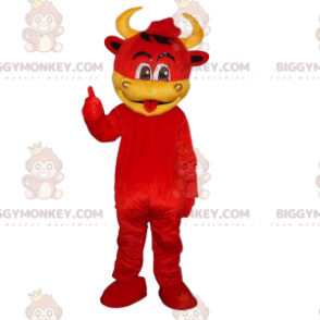 Costume da mascotte da mucca BIGGYMONKEY™, costume da diavolo