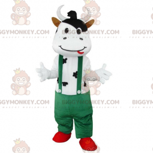 Kostým maskota krávy BIGGYMONKEY™, kostým krávy, maškarní šaty