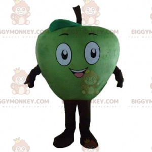 Apple BIGGYMONKEY™ mascot costume, fruit costume, giant green