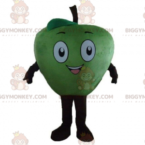 Æble BIGGYMONKEY™ maskotkostume, frugtkostume, kæmpe grønt æble