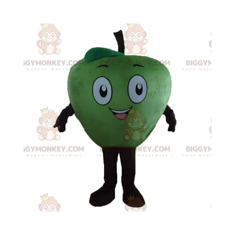 Apple BIGGYMONKEY™ mascot costume, fruit costume, giant green