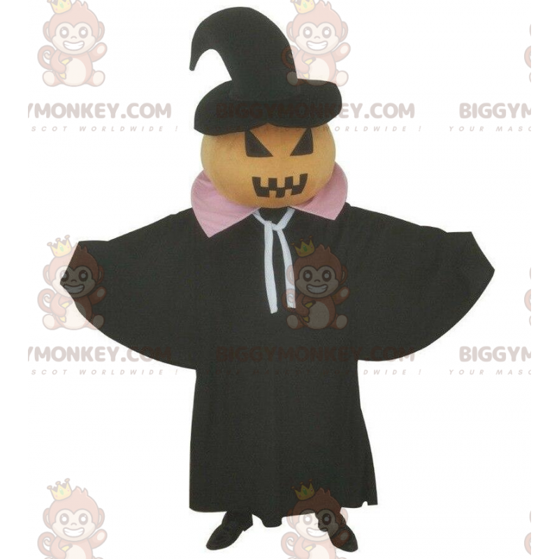 Halloween pumpkin BIGGYMONKEY™ mascot costume, spooky costume -