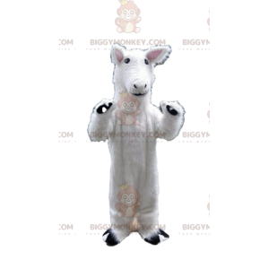 Traje de mascote de cavalo branco BIGGYMONKEY™, fantasia de