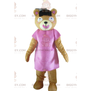 Kostium maskotki różowego misia BIGGYMONKEY™, kostium