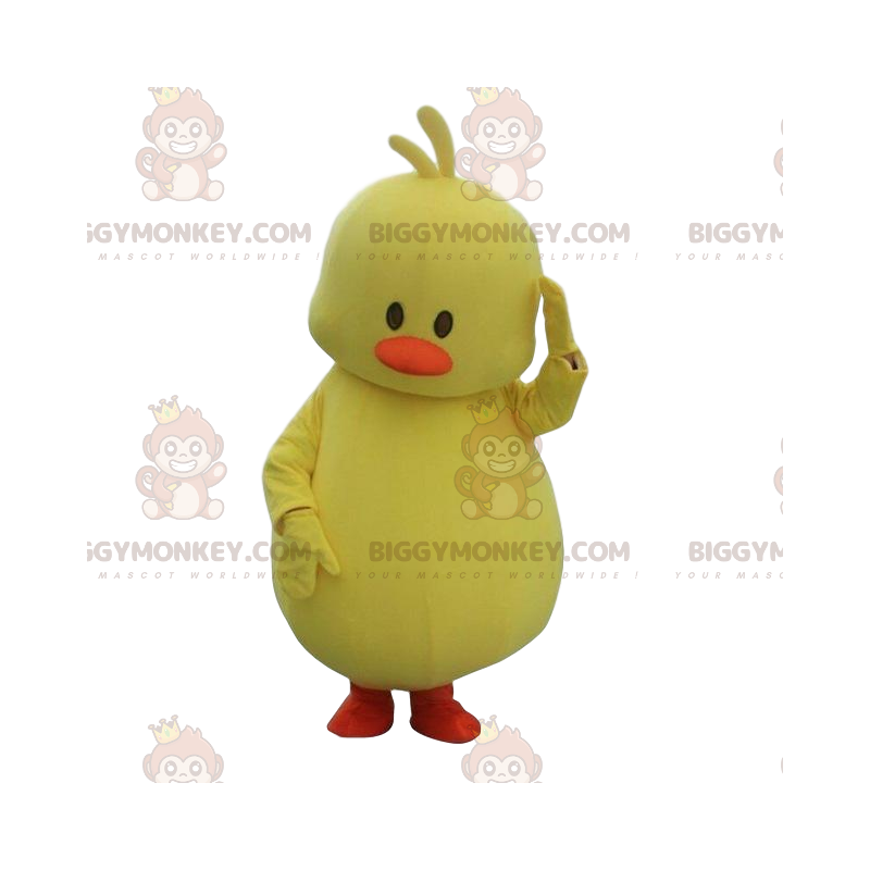 Traje de mascote BIGGYMONKEY™ de garota gorda, fantasia de pássaro, grande pássaro amarelo - Mascote pássaro - BiggyMonkey.com