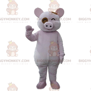Laughing Pig BIGGYMONKEY™ Mascot Costume, Laughing Costume